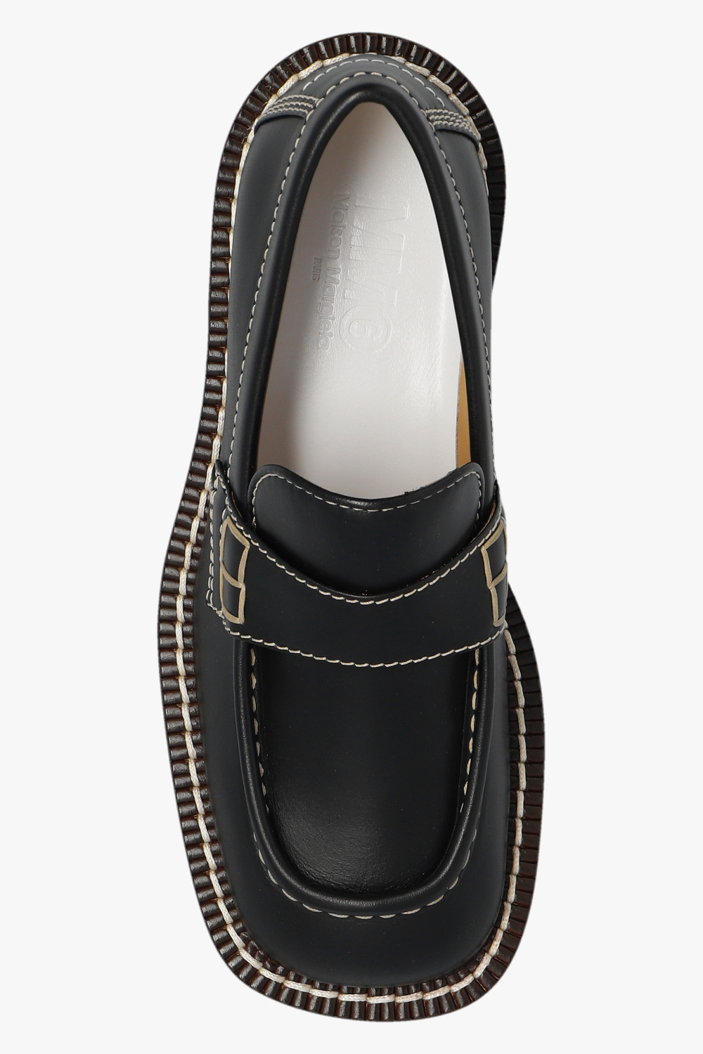 【送料&関税込】MM6 Maison Margiela Black Leather And Fabric MM6 Maison Margiela handbag PRM EU